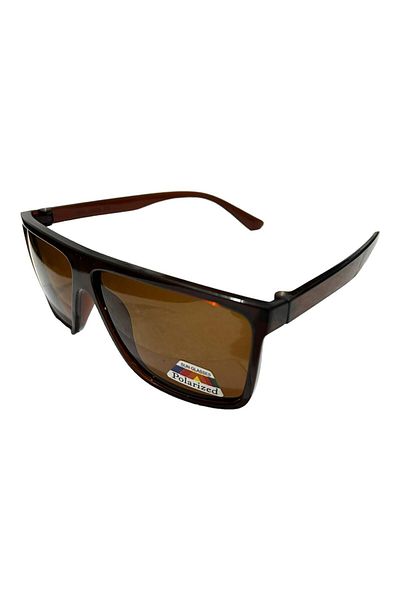 Silvio Monetti Men's Sunglasses - Brown Matte, UV400, Model615310