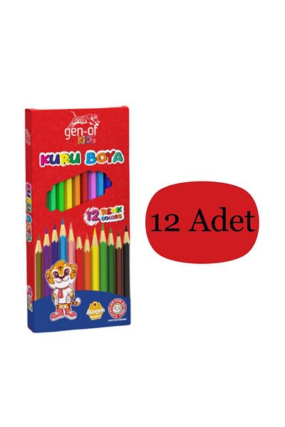 Gen-Of 12 Colors 12 Pieces - Full Size and Dry Size Cardboard Box