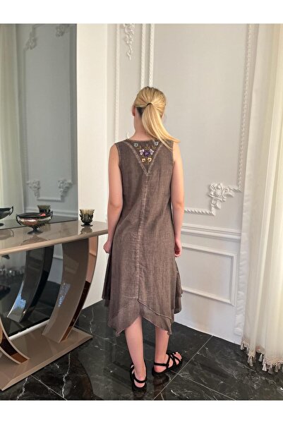 Bohemian Women's Organic Cotton Sleeveless Long Authentic Dress