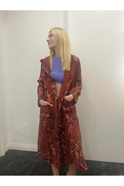 Bohemian Women's Linen Fabric Flowing Long Kimono