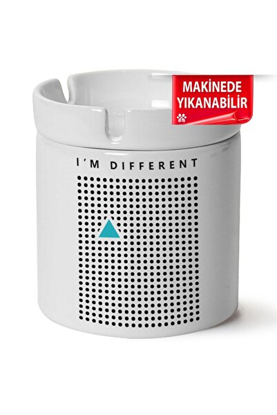 Genel Markalar I'm Different  Baskılı Porselen At-Söndür Küllük (Kl-Yzl)