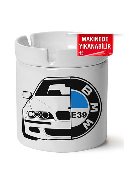 Çakilap Bmw E39 Porcelain Printed Horse-Lit Ashtray (Kl-Otmbl-Bmw)