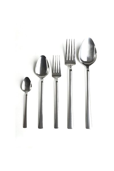 Global Ersat 30 Piece Spoon Fork Set - Steel