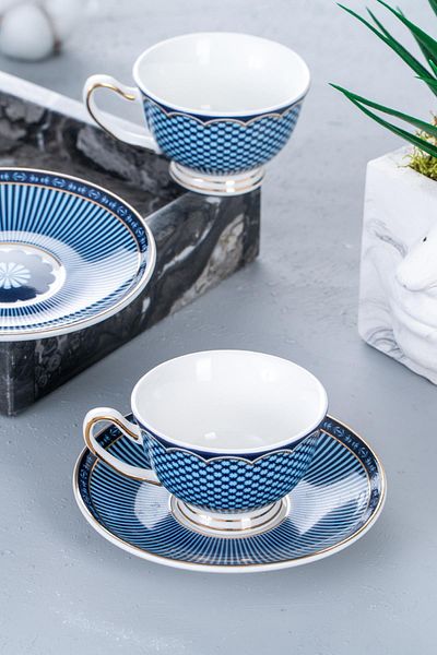 ACAR Tessa 2-Person Porcelain Coffee Set with Cups - 90 ml