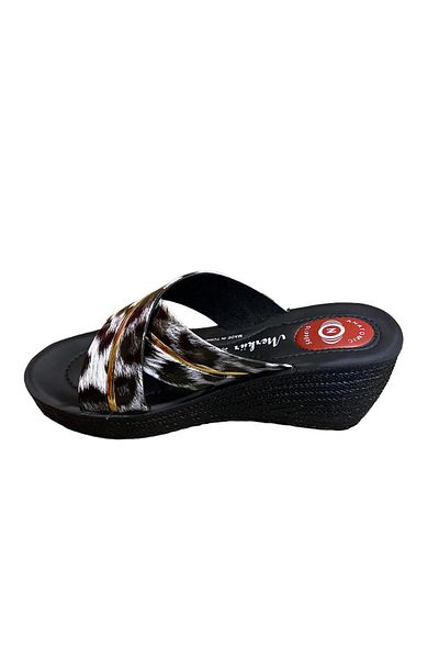 Merkür Papuci de damă cu toc cu model leopard
