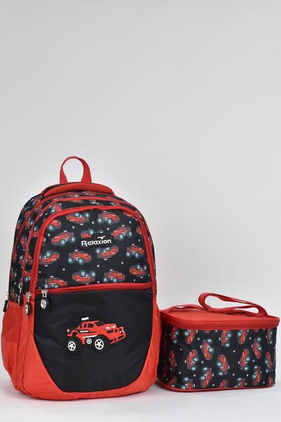 ELATAE Orthopedic Multi-Compartment Primary School Backpack and Lunch Box Set...