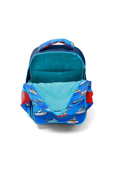 Coral High Kids Lacivert Mavi Gemi Desenli 3'lü Okul Çanta Seti SET0114416