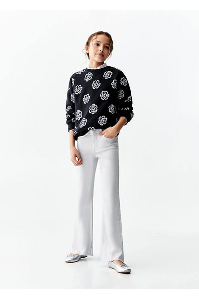 MANGO Kids Blugi Albastru Pentru Copii