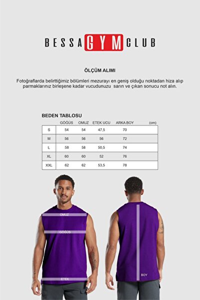 BESSA Men's - Gym Life Printed, Mint Color Oversize Crew Neck Sleeveless Cotton T-shirt/Atlet