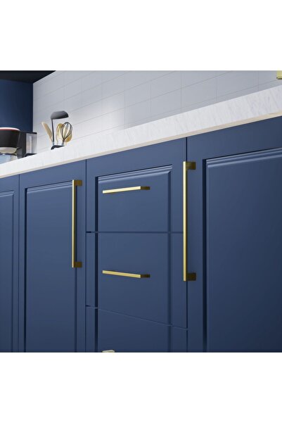 KOÇSAN Mâner delicat din aur de 128 mm Mâner de lux pentru mobilier de bucătărie de țară