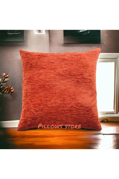 PİLLOWS STORE Kiremit Rengi Kırlent Kılıfı 45cm*45cm