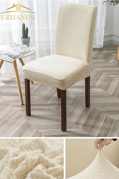 uzhanem Set de huse pentru scaune de înaltă calitate. (6BUC) Crema