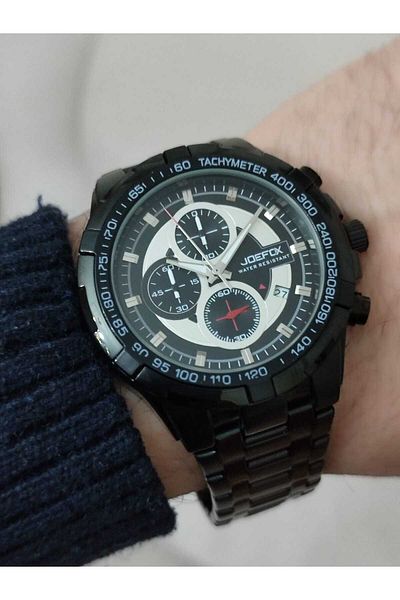 Joefox Men's Wristwatch with Function Steel Cord 1555