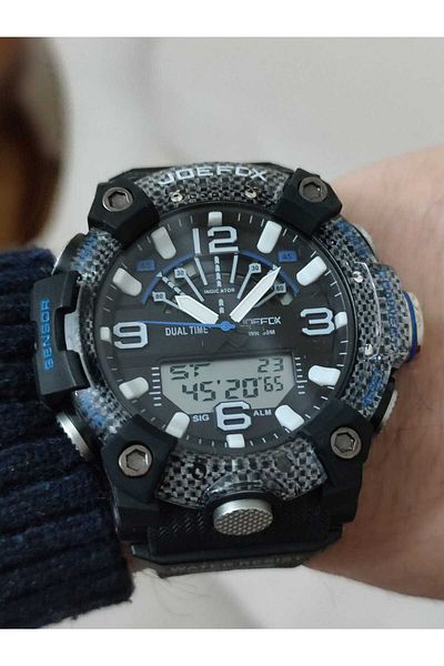 Joefox Men's Wristwatch Digital Analog Silicone Cord 1251