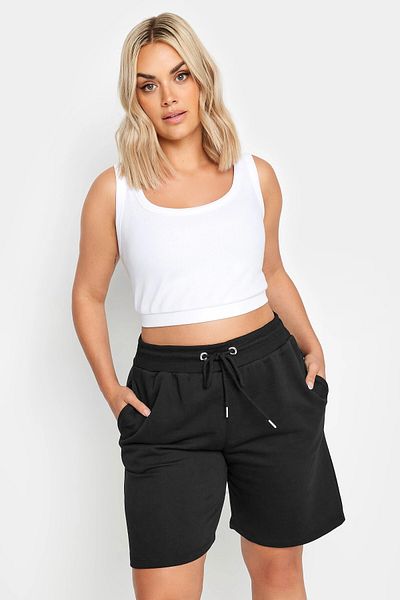 Stil Diva Plus Size Pocketed Waist Drawstring Comfortable Cut Shorts303204