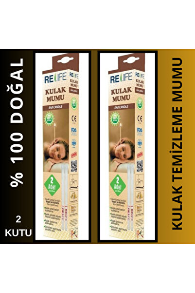 JoySmart 2 Kutu X Relife Kulak Temizleme Mumu Çubuğu Ear Candle