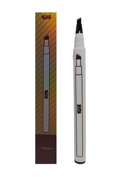 Makeuptime Microblading Permanent Eyebrow Pencil with Serrated Tip Black
