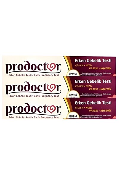 Prodoctor Early Erken Gebelik Testi %99.8 Kesin Sonuç X 3 Adet