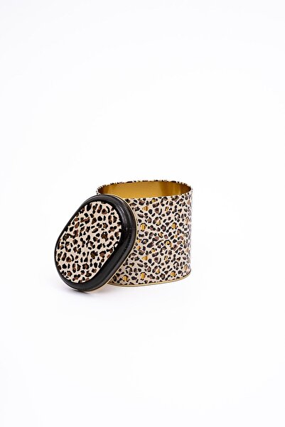 EVLE Er004-v4 Leo Patterned Oval Metal Storage Container 11x15 Cm