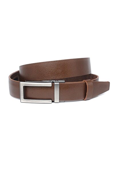 Livize حزام أوتوماتيكي للرجال - جلد الجاموس، إبزيم وبدون ثقوب