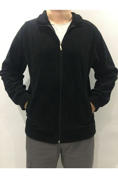 ADALILAR İŞ ELBİSELERİ Παλτό Fleece με φερμουάρ και 2 πλαϊνές τσέπες (ΜΑΥΡΟ)
