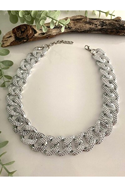 canan dizayn Acrylic Dot Pattern Necklace Nickel
