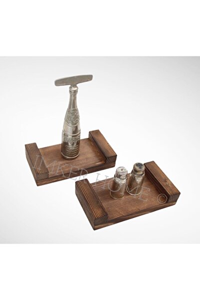 IMKER HOME 2li Takım Çok Amaçlı Mutfak Organizer Yağdanlık Sosluk Tuzluk Altlığı Mini Tepsi Takımı