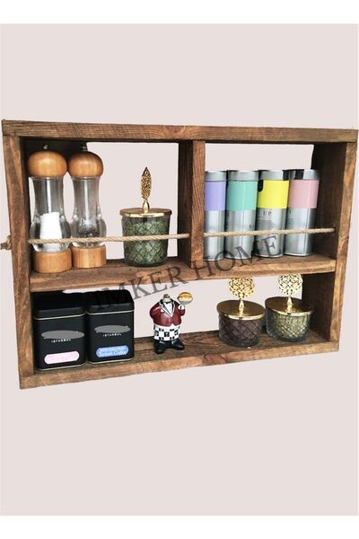 IMKER HOME Dekoratif Özel Tasarım Mutfak Baharatlık Dolabı Düzenleyici Duvar ...