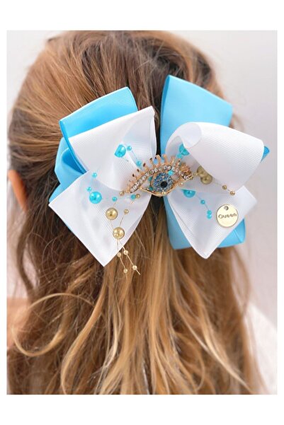 QUEEN AKSESUAR Special Design Luxury Evil Eye Bead Jewelled Eye Pearl Folded ...