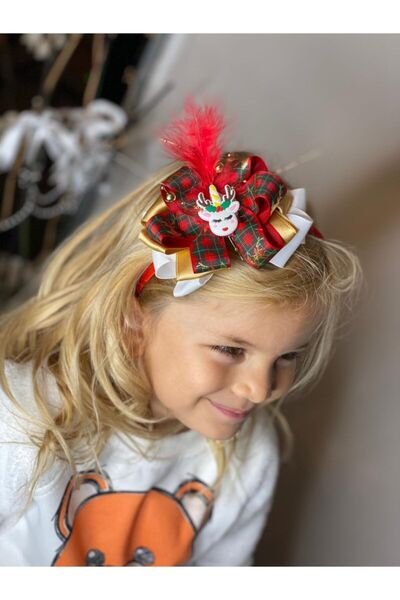 QUEEN AKSESUAR Πρωτοχρονιάτικο στέμμα για κορίτσια με ειδικό σχέδιο, καρό χρυ...