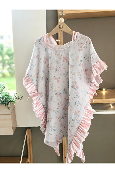 Asu Baby&Kids Spring Fırfırlı Müslin Panço