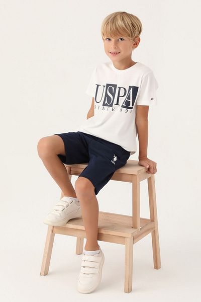 U.S. Polo Assn. Plain Color Bermuda Suit for Boy