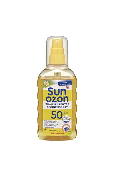 SunOzon Güneş Spreyi Spf 50 Transparan 200 ml
