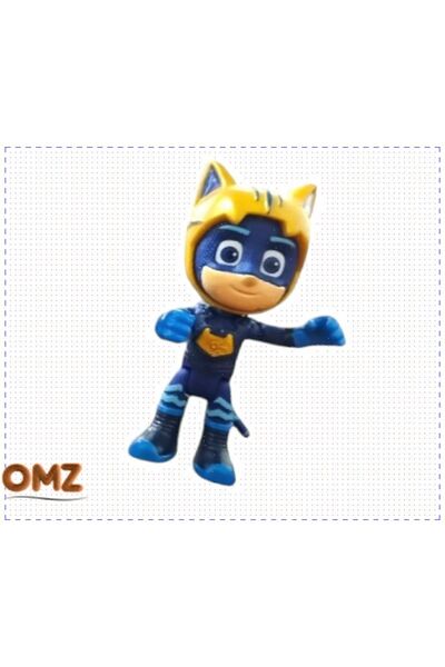OMZ Pijamaskeliler 1 Adet  Kedi Çocuk Maskeli Özel Seri 9 Cm Figür Oyuncak  Egitici Oyuncak Kız