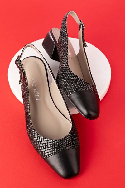 Gondol Hakiki Deri Kısa Topuklu Ayakkabı Vdt.09