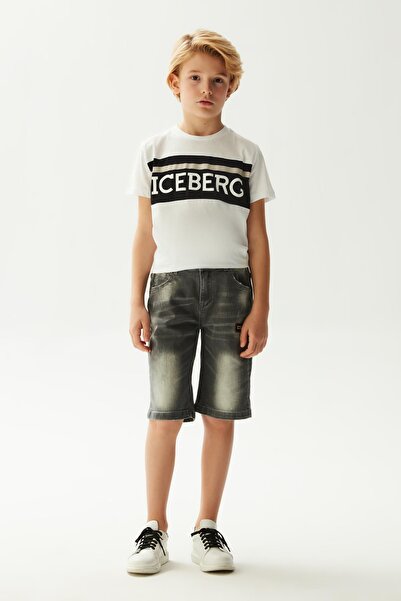 Iceberg Bg Store Boy's Black Shorts