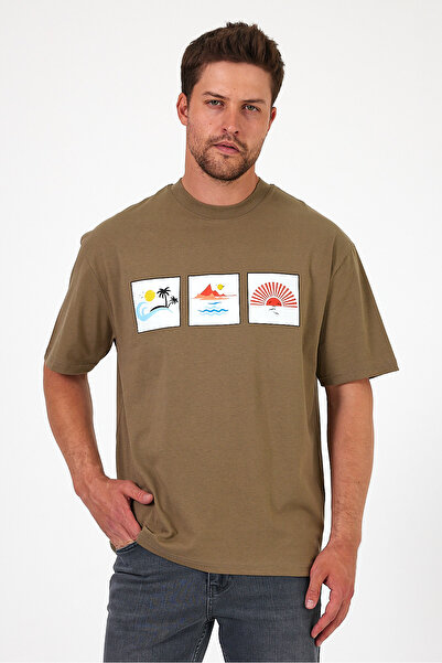 Rodi Erkek Bisiklet Yaka  Baskılı T-shirt 0210