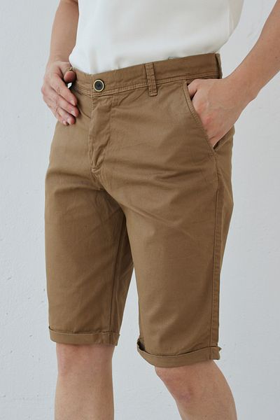 RAVANELLI Pánské kraťasy Gabardine Cotton Slim Fit Chino – pro volný čas
