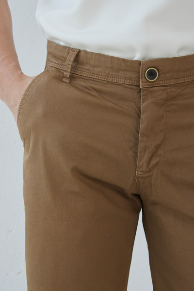 RAVANELLI Ανδρικό σορτς Chino από βαμβακερό Gabardine Slim Fit - Casual