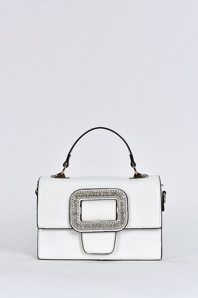 ELATAE Women's Shoulder Strap Patent Leather Evening Dress Daily Handbag 17339