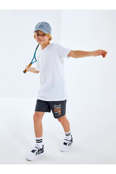 LC Waikiki Boy's Shorts - LCW Kids, Elastic Waist and Printed