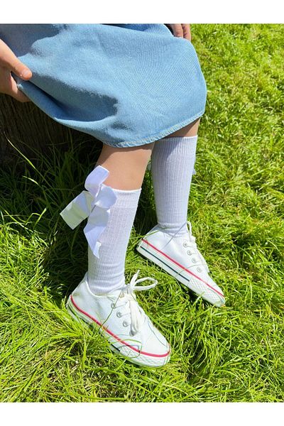VOSVOSBABY Tenis alb din in (MULTARE COMODĂ/LARGE)
