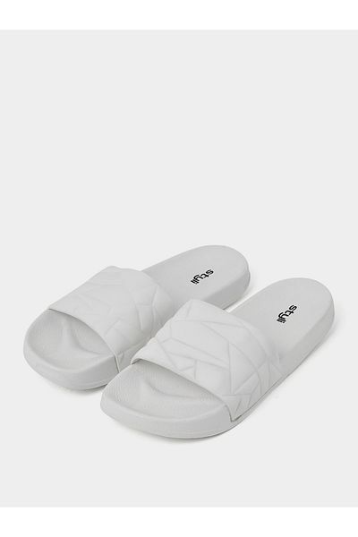 Styli Textured Open Toe Slip On Slides