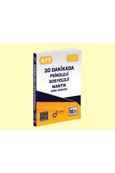 Dakika Yayınları Ayt 20 Dakikada Psikoloji Sosyoloji Mantık Soru Bankası