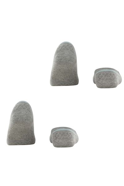 Burlington Everyday IN - Damen Füßlinge, 4er Pack, Anti-Rutsch-Absatz, einfarbig