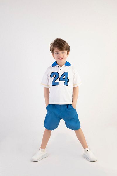 Harika KIDS Boy's Gabardine Collar Shorts - Set of 2