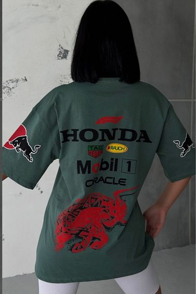 ESSFASIHON Φούτερ Unisex Oversize με στάμπα