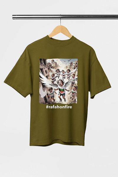 Advantage Trend Advantage Free Palestine - Rafahonfire Designed Oversize T-shirt