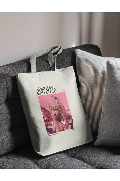 redame Spiritual Bad Bitch Lady Gaga Chromatica  Bez Çanta Tote Bag