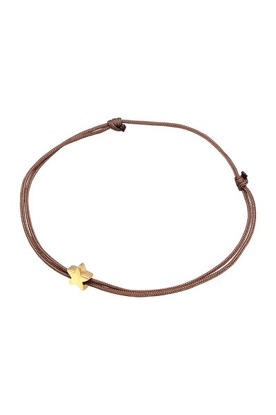 ELLI 925 Silber Astro Textilband - Armband Stern